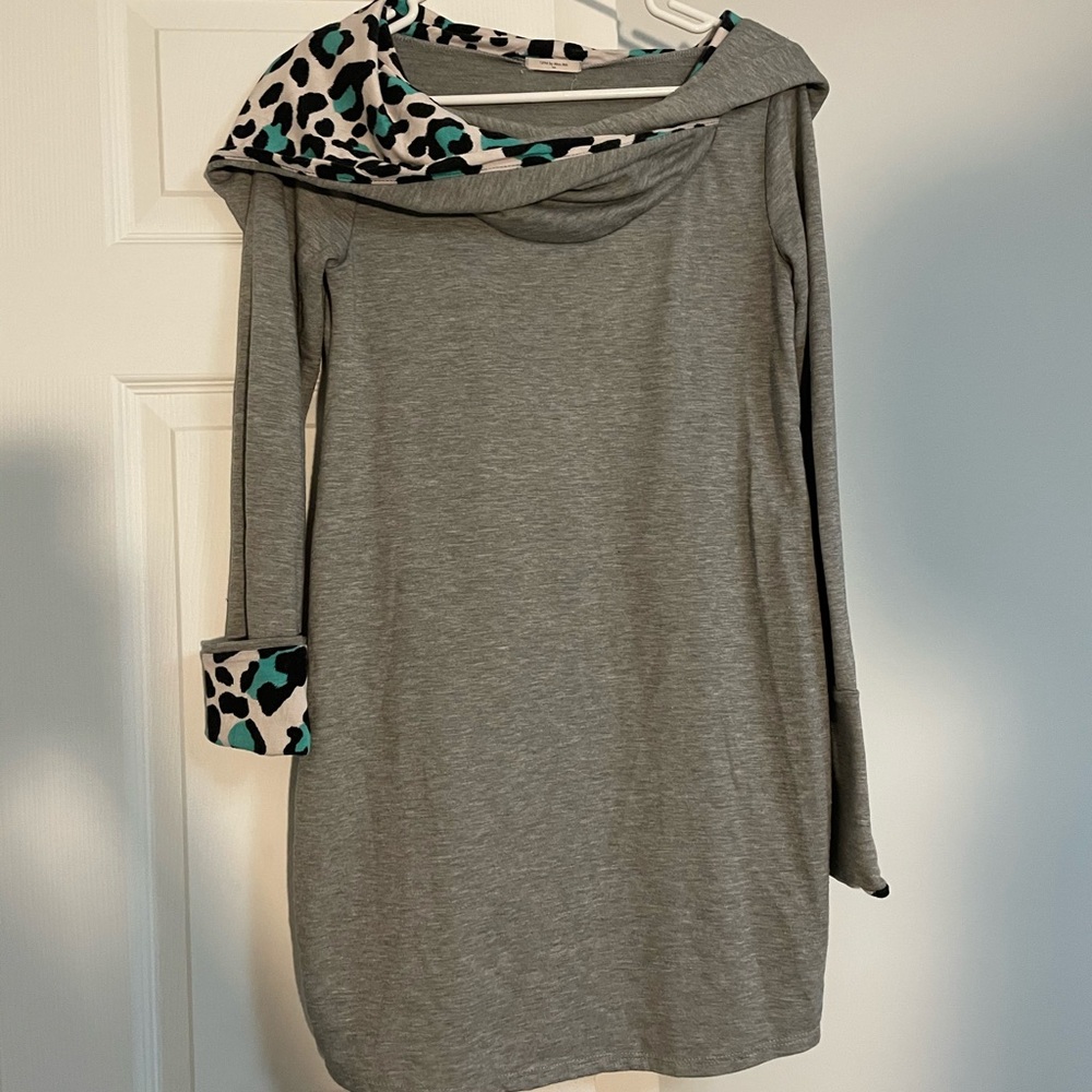 Leopard Hooded Tunic
